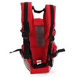 Babyhug Snuggle Me 3 Way Baby Carrier With Adjustable Protective Hood - Red