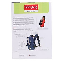 Babyhug Snuggle Me 3 Way Baby Carrier With Adjustable Protective Hood - Red