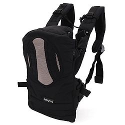 Babyhug Snuggle Me 3 Way Baby Carrier With Adjustable Protective Hood - Black