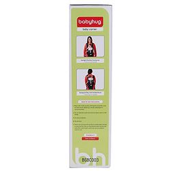Babyhug Snuggle Me 3 Way Baby Carrier With Adjustable Protective Hood - Black