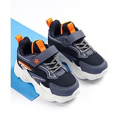 Cute Walk by Babyhug Velcro Closure Sneakers - Navy Blue