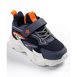Cute Walk by Babyhug Velcro Closure Sneakers - Navy Blue