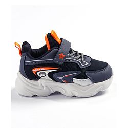 Cute Walk by Babyhug Velcro Closure Sneakers - Navy Blue