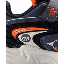 Cute Walk by Babyhug Velcro Closure Sneakers - Navy Blue