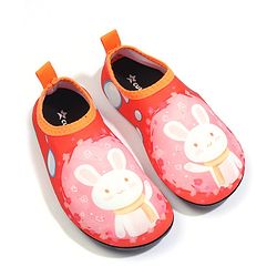 Cute Walk by Babyhug Bunny Printed Slip On Water Shoes - Orange