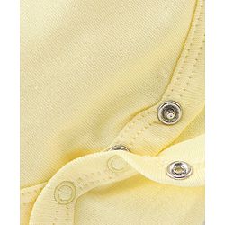 Babyhug 100% Cotton Knit Full Sleeves Crocodile Print Onesie - Yellow
