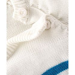 Babyhug Knit Full Sleeves Striped Baby Sweater Set with Bear Design - Multicolor