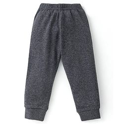 Babyhug Cotton Full Sleeves Front Open Thermal Vest And Leggings- Dark Grey