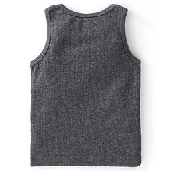 Babyhug Full Sleeves Solid Thermal Vest Sando & Pajama Set - Dark Grey