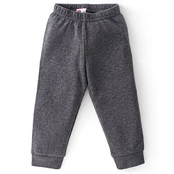 Babyhug Full Sleeves Solid Thermal Vest Sando & Pajama Set - Dark Grey
