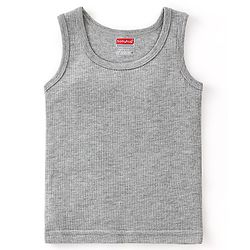 Babyhug Cotton Full Sleeves Solid Color Vest Pullover & Bottom Thermal Wear Combo Pack Of 3 - Light Grey