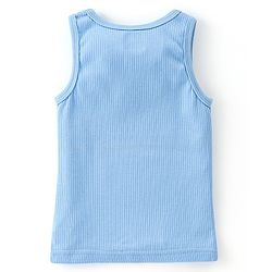 Babyhug Cotton Full Sleeves Solid Color Vest Pullover & Bottom Thermal Wear Combo Pack Of 3 - Blue
