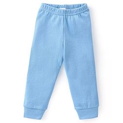 Babyhug Cotton Full Sleeves Solid Color Vest Pullover & Bottom Thermal Wear Combo Pack Of 3 - Blue