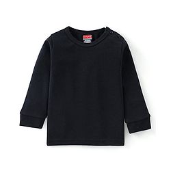 Babyhug Cotton Full Sleeves Inner Thermal Vest & Pajama Set - Dark Navy
