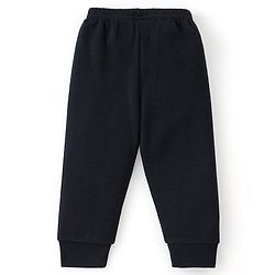Babyhug Cotton Full Sleeves Inner Thermal Vest & Pajama Set - Dark Navy