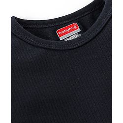 Babyhug Cotton Full Sleeves Inner Thermal Vest & Pajama Set - Dark Navy
