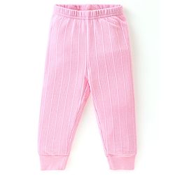 Babyhug Cotton Full Sleeves Solid Color Vest Pullover & Bottom Thermal Wear Combo Pack Of 3 -Pink