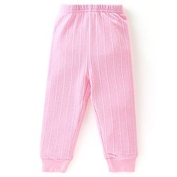 Babyhug Cotton Full Sleeves Solid Color Vest Pullover & Bottom Thermal Wear Combo Pack Of 3 -Pink