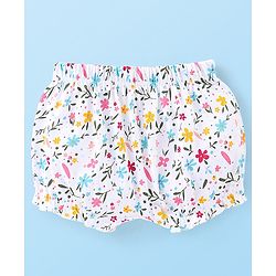 Babyhug 100% Cotton Floral Printed Bloomer  Pack of 3 - Multicolor
