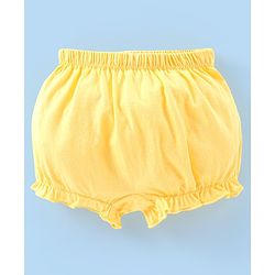 Babyhug 100% Cotton Knit Solid Bloomers Pack of 5 - Multicolour