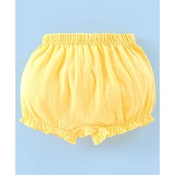 Babyhug 100% Cotton Knit Solid Bloomers Pack of 5 - Multicolour
