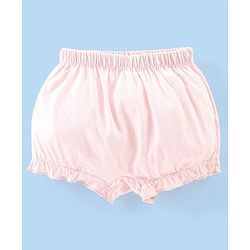 Babyhug 100% Cotton Knit Solid Bloomers Pack of 5 - Multicolour