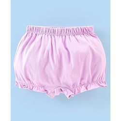 Babyhug 100% Cotton Knit Solid Bloomers Pack of 5 - Multicolour