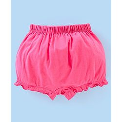 Babyhug 100% Cotton Knit Solid Bloomers Pack of 5 - Multicolour