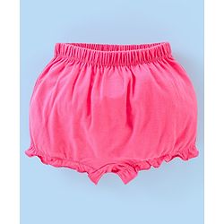 Babyhug 100% Cotton Knit Solid Bloomers Pack of 5 - Multicolour