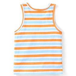 Babyhug 100% Cotton Knit Sando Penguin Print Pack of 3 - Multicolour