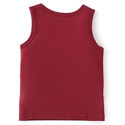 Babyhug 100% Cotton Knit Sleeveless Sando Fox Print Pack of 3 - Multicolour