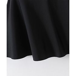 Babyhug Half Sleeves Frock Swimsuit - Black