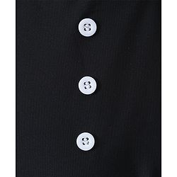Babyhug Sleeveless Frock Swimsuit Bow Appliques -Black