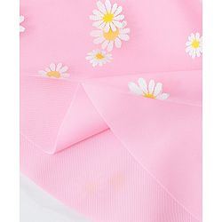 Babyhug Sleeveless Frock Swimsuit with Shorts Floral Print - Pink