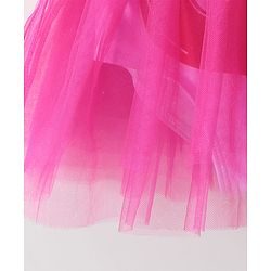 Babyhug Sleeveless Frock Swimsuit with Cap Flamingo Print - Pink