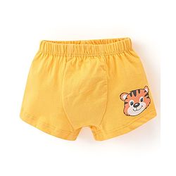 Babyhug 100% Cotton Knit Regular Trunks Tiger Print Pack of 3 - Multicolour