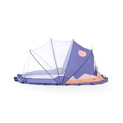 Babyhug  Foldable Printed Mosquito Net Large Size Astronaut Theme- Blue