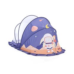 Babyhug  Foldable Printed Mosquito Net Large Size Astronaut Theme- Blue