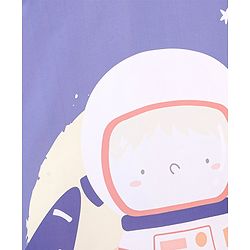 Babyhug  Foldable Printed Mosquito Net Large Size Astronaut Theme- Blue