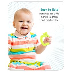 Babyhug Apple Shaped Silicone Teether - Red