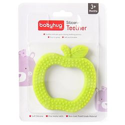 Babyhug Apple Shaped Silicone Teether - Red