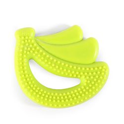 Babyhug  Banana Shaped Silicone Teether - Green