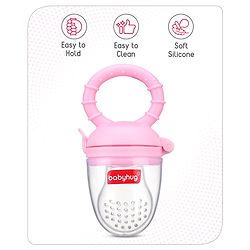 Babyhug Silicone Fruit and Food Nibbler - Pink