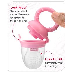 Babyhug Silicone Fruit and Food Nibbler - Pink