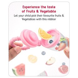 Babyhug Silicone Fruit and Food Nibbler - Pink