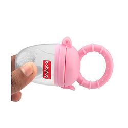 Babyhug Silicone Fruit and Food Nibbler - Pink