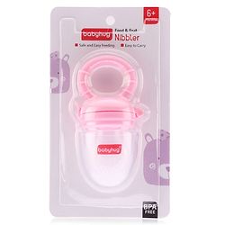 Babyhug Silicone Fruit and Food Nibbler - Pink