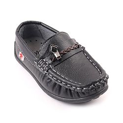 Cute Walk by Babyhug Slip On Formal & Party Wear Shoes with Applique - Black