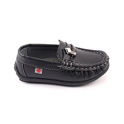 Cute Walk by Babyhug Slip On Formal & Party Wear Shoes with Applique - Black
