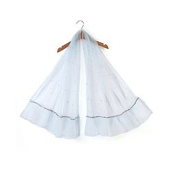 Babyhug Half Sleeves Sequenced Choli with Sequenced Lehenga and Dupatta Set - Sky Blue